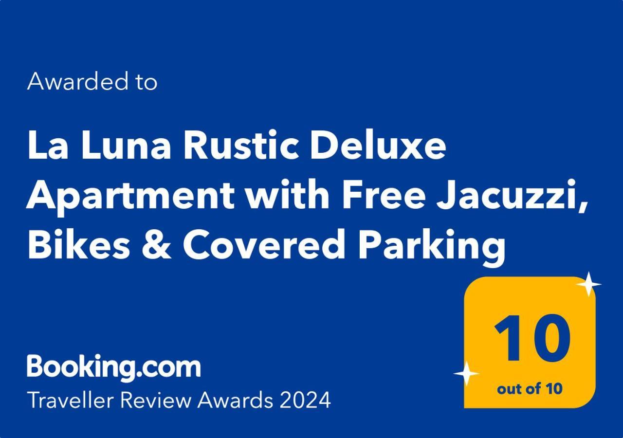 La Luna Rustic Deluxe Apartment With Free Jacuzzi, Bikes & Covered Parking Nasice Exterior photo